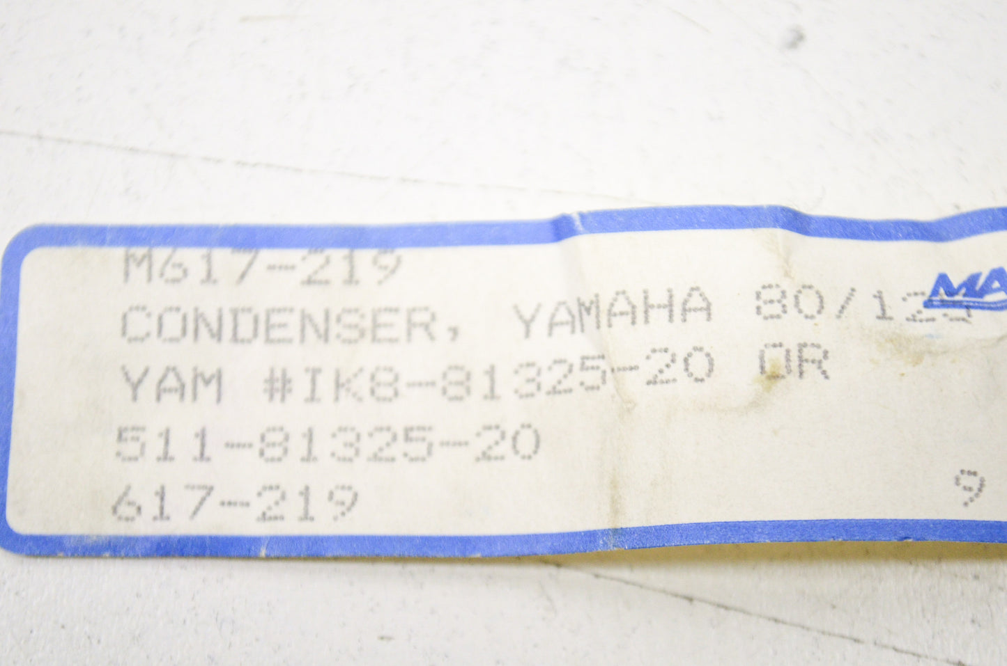 New Marshall Condenser Yamaha 80 125 NOS
