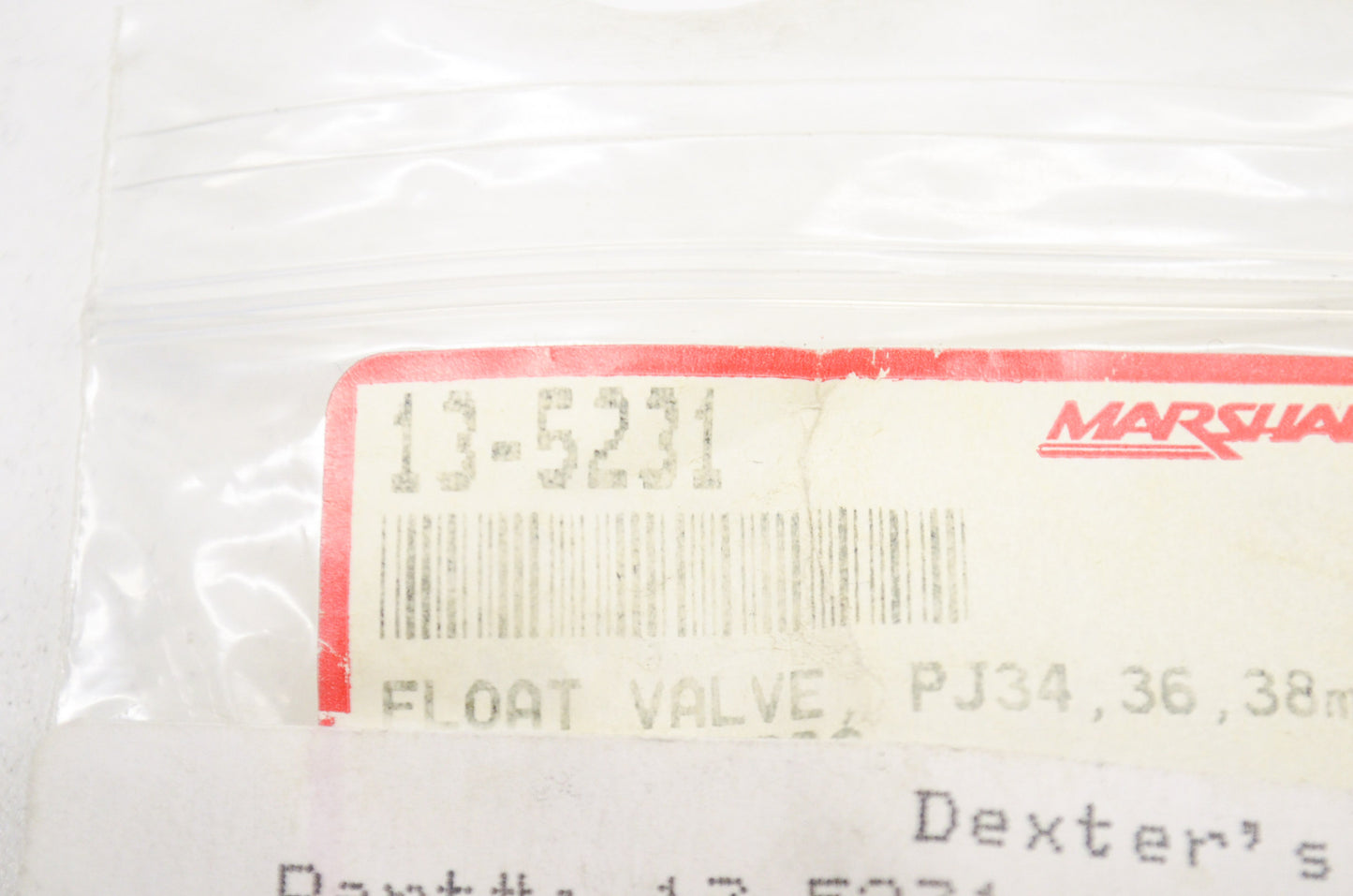 Marshall 13-5231, 018-101 Float Valve NOS