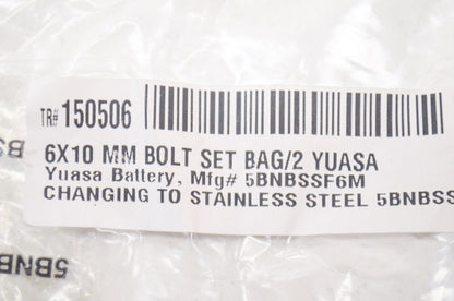 New Yuasa Battery Nut Bolt Set NOS