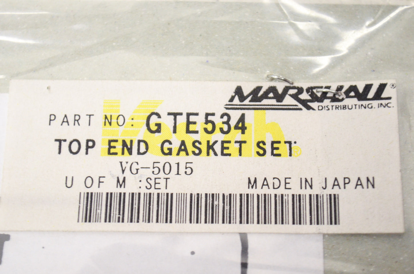 Vesrah GTE534, VG-5015 Gasket Kit NOS