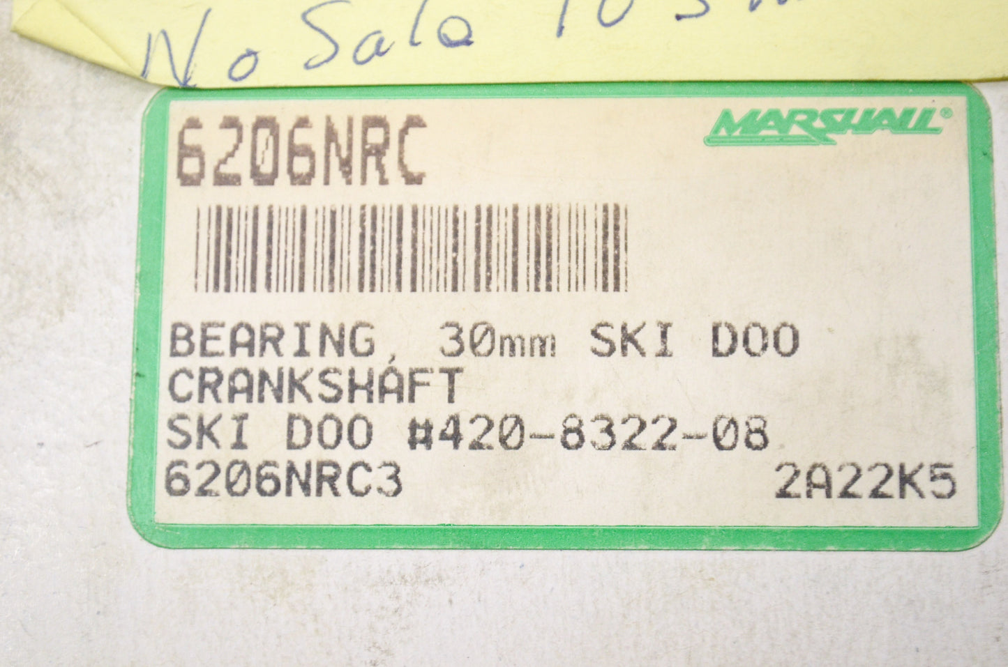 New Marshall Crankshaft Bearing Ski-Doo NOS