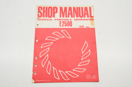 OEM Honda 6287701 Service Manual E2500