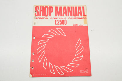 OEM Honda 6287701 Service Manual E2500