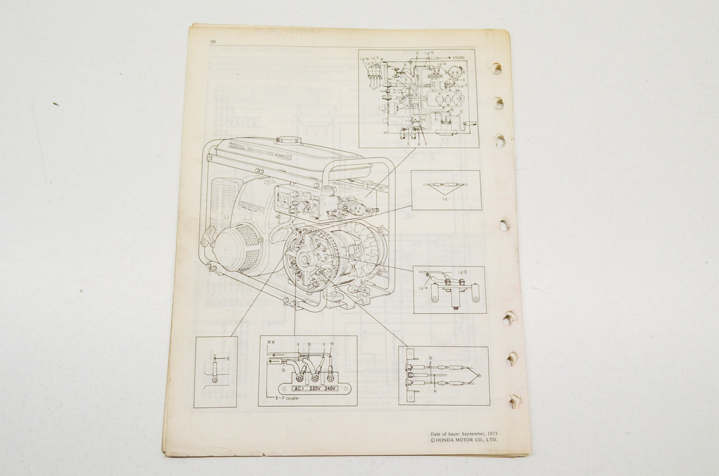 OEM Honda 6287701 Service Manual E2500