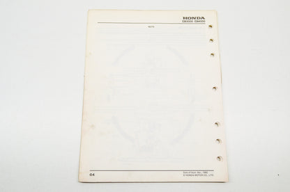 OEM Honda Shop Manual EB3000 EB4000
