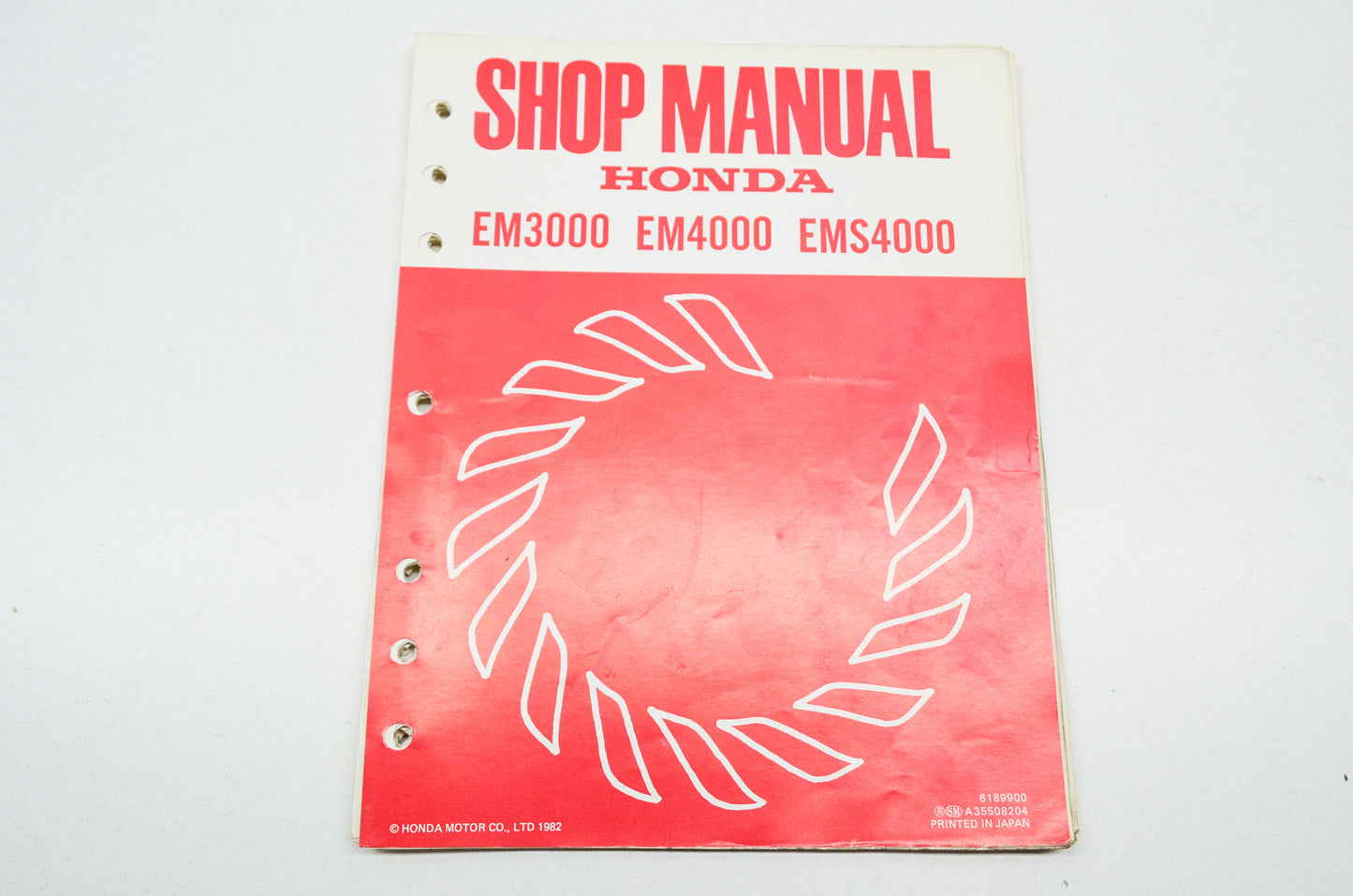 OEM Honda Shop Manual EM3000 EM4000 EMS4000