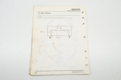 OEM Honda Shop Manual EM3000 EM4000 EMS4000