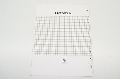 OEM Honda Supplement Shop Manual Generator EX4500S