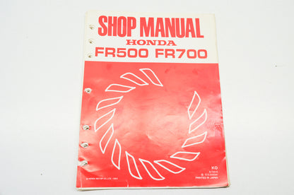 OEM Honda 6172310 Shop Manual FR500 FR700