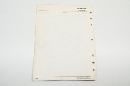 OEM Honda 6172310 Shop Manual FR500 FR700