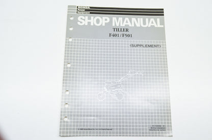 OEM Honda 6173300Z Supplement Shop Manual Tiller F401 F501