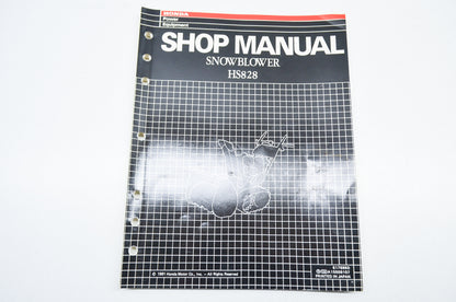 OEM Honda Shop Manual Snowblower HS828