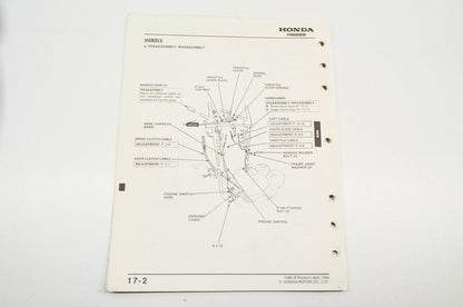 OEM Honda Supplement Shop Manual Snowblower HS624 HS828