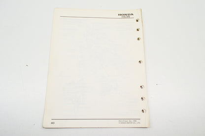 OEM Honda Shop Manual HS 35