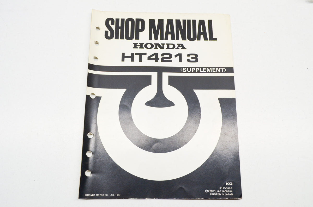 OEM Honda 6175060Z Supplement Shop Manual HT4213