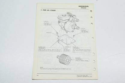 OEM Honda 61YB500Z Supplement Shop Manual WB20X