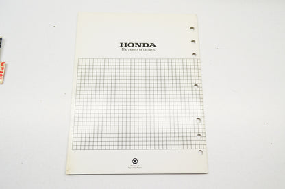 OEM Honda 61YB410V Supplement Shop Manual WB20X WB30X NOS