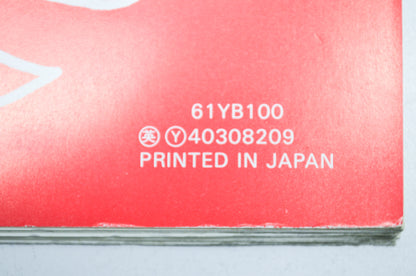 OEM Honda 61YB100 Shop Manual WT20 WT30