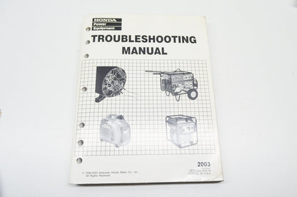 OEM Honda PSV52522E, TO103 Troubleshooting Manual