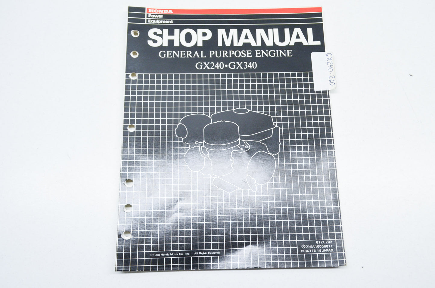 OEM Honda Shop Manual General Purpose Engine GX240 GX340