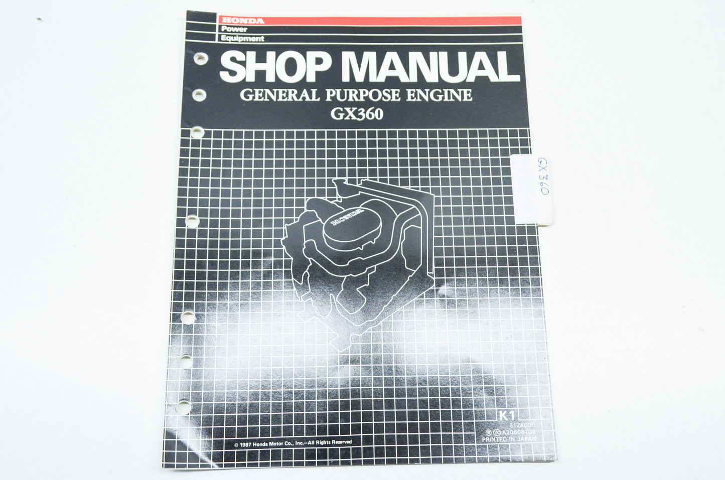 OEM Honda Shop Manual General Purpose Engine GX360