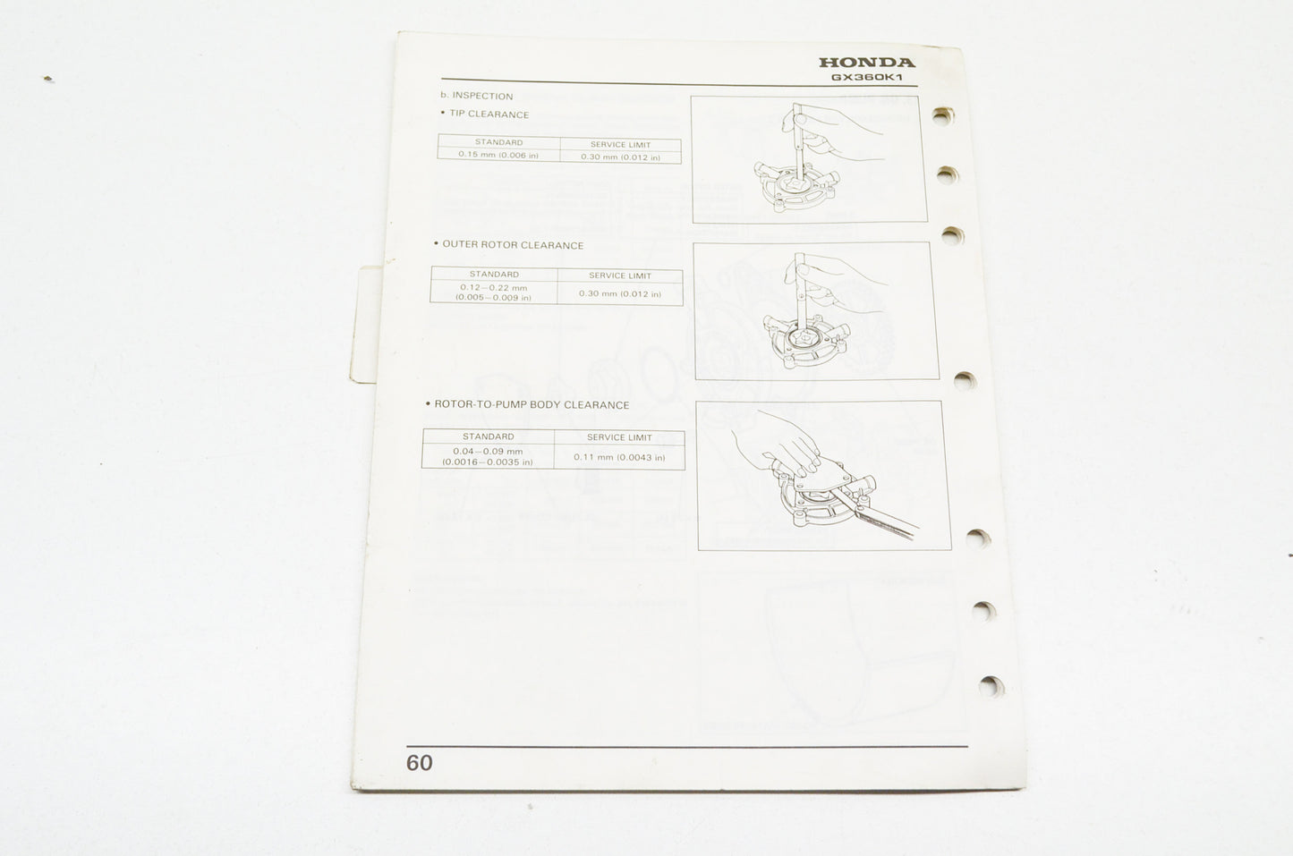 OEM Honda Shop Manual General Purpose Engine GX360