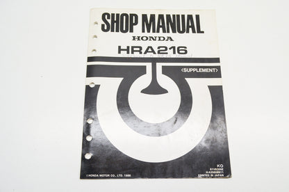 OEM Honda 61VB300Z HRC216HXC Service Manual