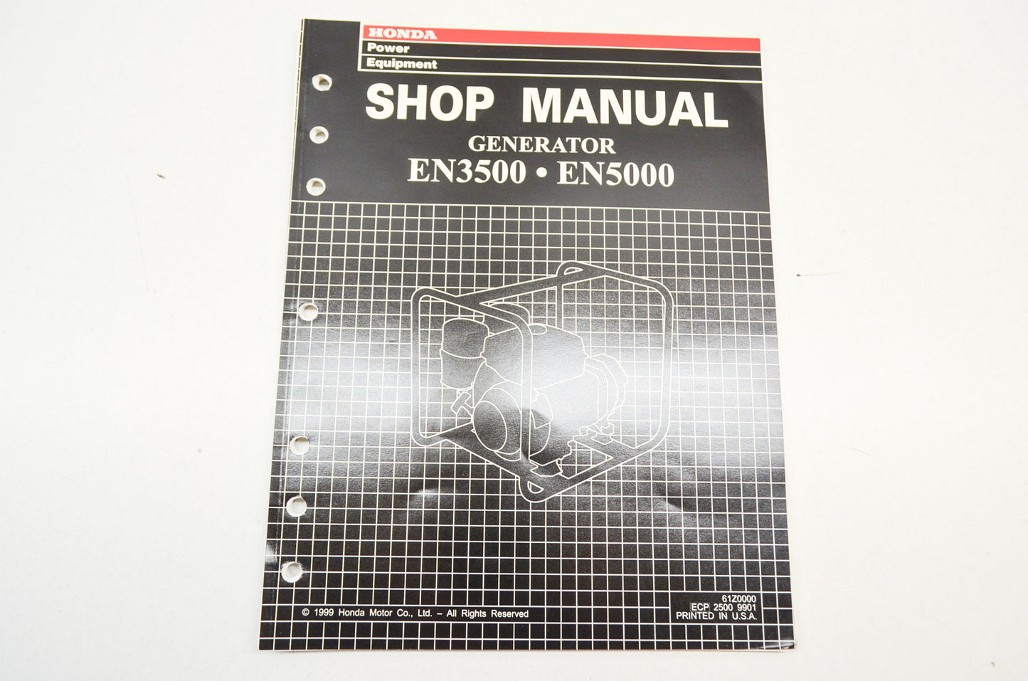 OEM Honda 61Z0000 Shop Manual Generator EN3500 EN5000