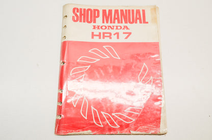OEM Honda 6195901 Shop Manual HR17