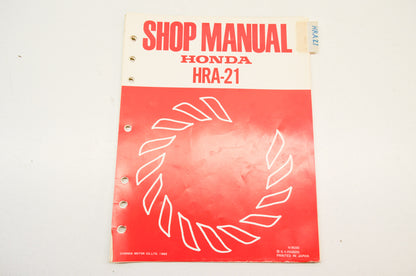 OEM Honda 6196300 Shop Manual HRA-21