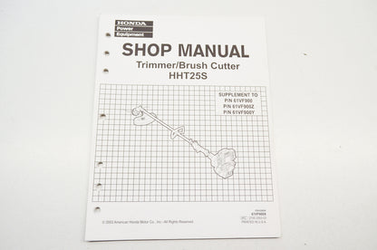 OEM Honda 61VF900X HHT25S Service Manual