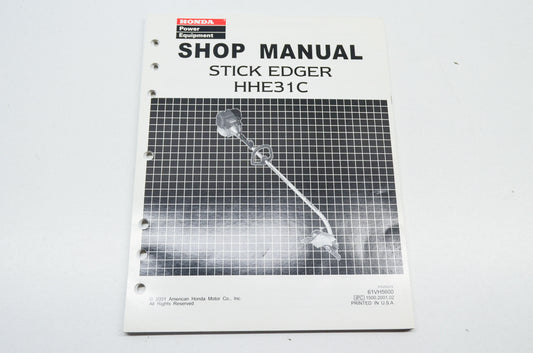 OEM Honda 61VH5600 Shop Manual Stick Edger Hhe31C