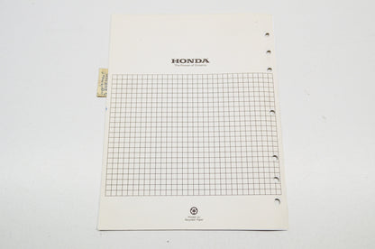 OEM Honda Shop Manual Supplement Rotary Mower HRB215 HRM215