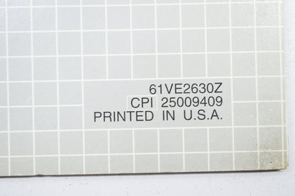 OEM Honda 61VE2630Z Shop Manual Supplement Rotary Mower HRB215 HRM215
