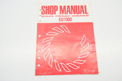 OEM Honda 6287210 Shop Manual ED1000