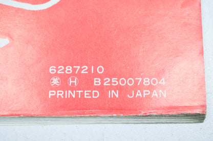OEM Honda 6287210 Shop Manual ED1000