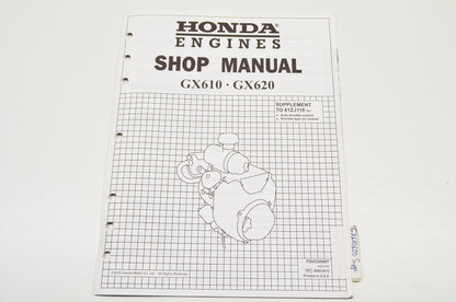 OEM Honda Engines Shop Manual Supplement GX610 GX620