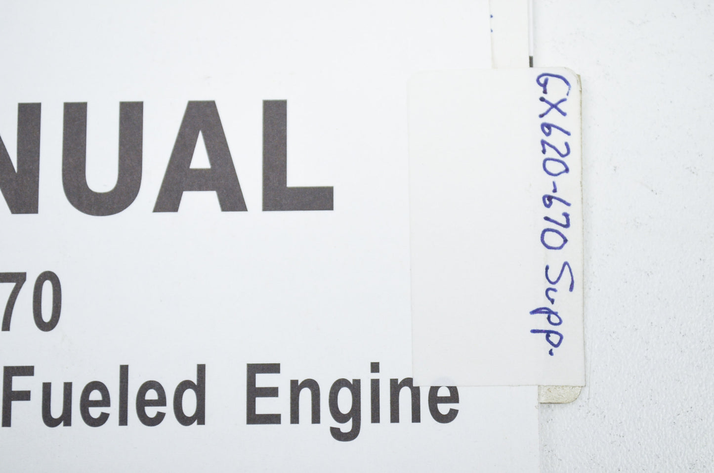 OEM Honda 61ZJ110V Engines Shop Manual Supplement GX620K1 GX670
