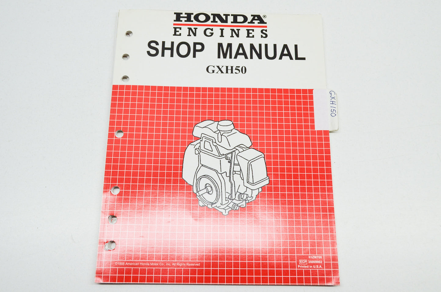 Honda Engines Shop Manual GXH50