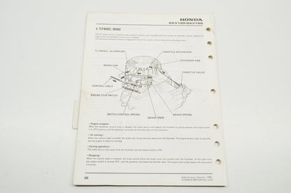 OEM Honda Shop Manual GXV120 GXV160