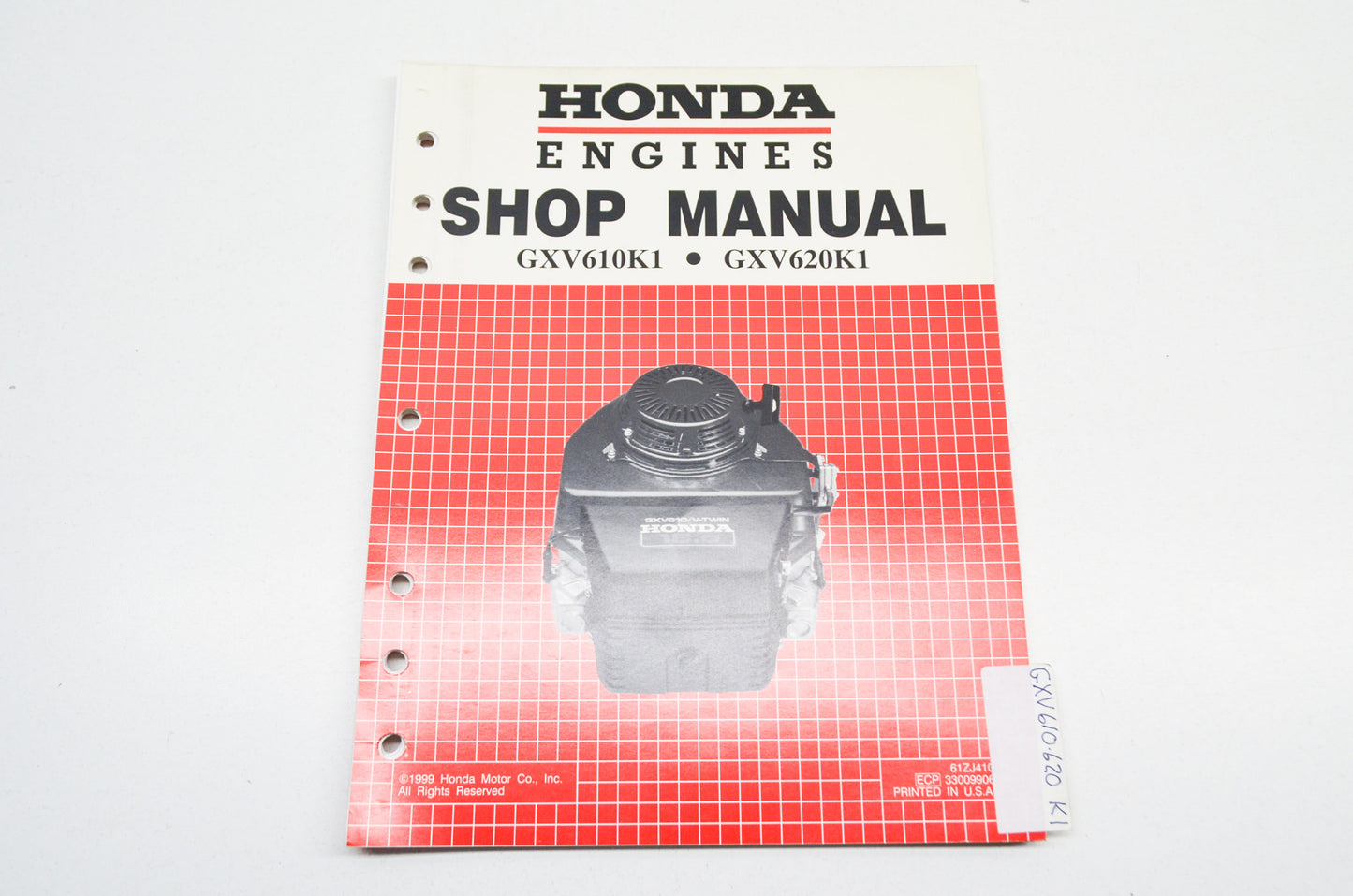 OEM Honda Engines Shop Manual GXV610K1 GXV620K1