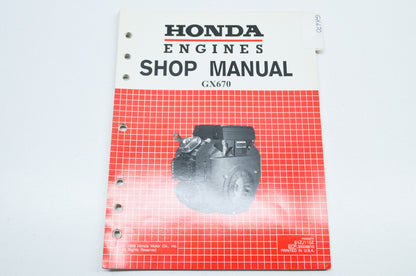 OEM Honda Engines Shop Manual GX670