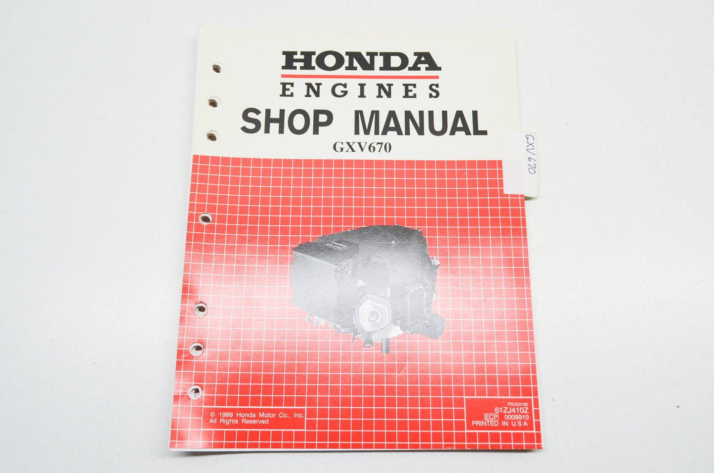 OEM Honda Engines Shop Manual GXV670