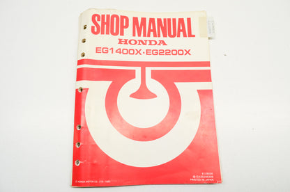 OEM Honda 61ZB000 Shop Manual EG1400X EG2200X