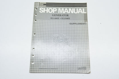 OEM Honda 61ZB002Z Shop Manual Supplement EG1400X EG2500X