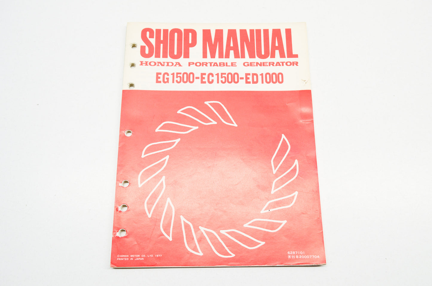 OEM Honda 6287101 Service Manual EG1500