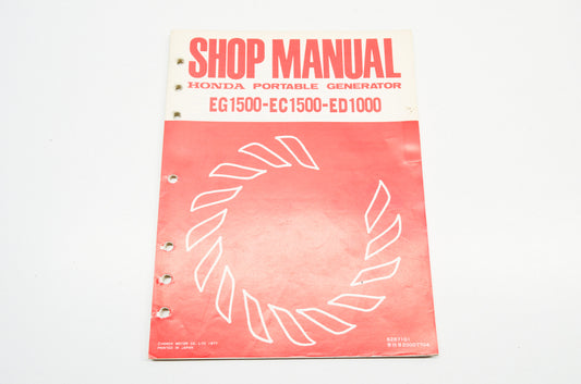 OEM Honda 6287101 Service Manual EG1500