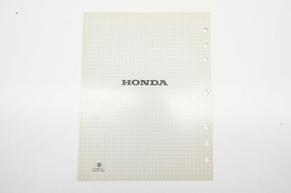 OEM Honda 61ZB101Y Shop Manual Supplement Generator EM1800X EM2500X EB2500X