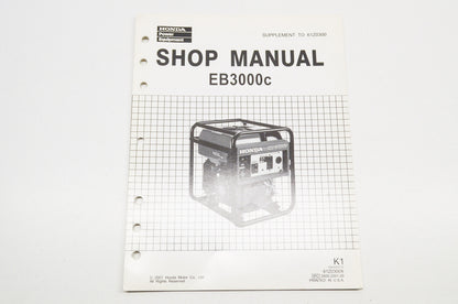 OEM Honda 61Z0300X EB3000C (K1) Service Manual