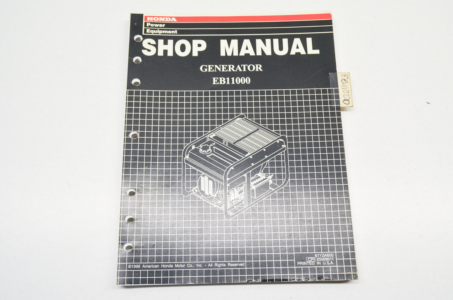OEM Honda Shop Manual Generator EB11000